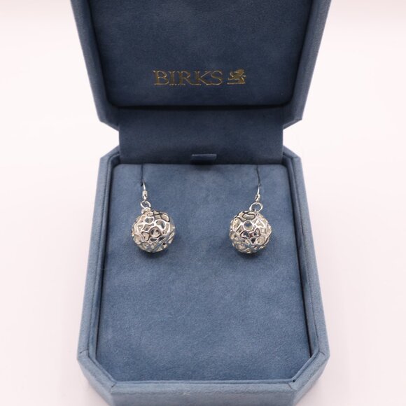 925 Silver Heart Filagree Earrings - Picture 1 of 4